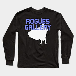 ROGUES GALLERY Male (White Silhouette) Long Sleeve T-Shirt